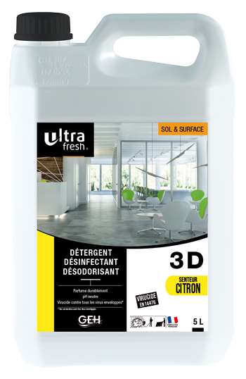 DETERGENT 3D ULTRA FRESH - 5L CITRON VERT