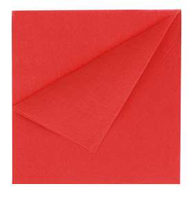 SERVIETTE LUXE OUATE 2P ROUGE 38x38   x 2400