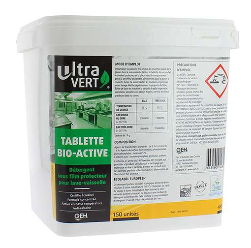 ULTRA VERT VAISSELLE TABLETTE BIO-ACTIVE 2,25 kg TGAP incuse