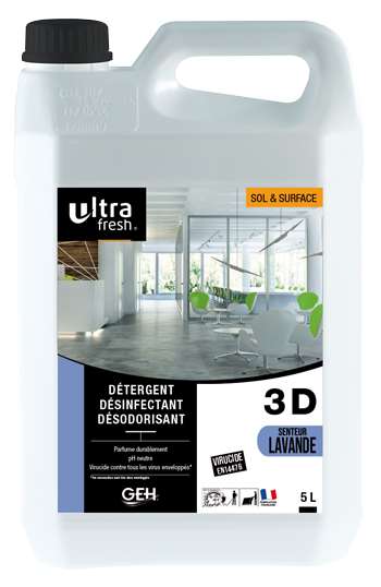 DETERGENT 3D ULTRA FRESH - 5L  LAVANDE