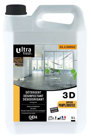 DETERGENT 3D ULTRA FRESH - 5L  PAMPLEMOUSSE