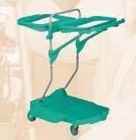 CHARIOT SUPPORT SAC DOUBLE RILSAN SANS COUVERCLE