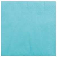 SERVIETTE LUXE OUATE 2P TURQUOISE 38x38   x2400  PROMO