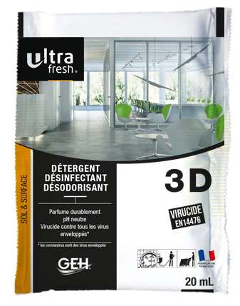 DOSES 3D ULTRAFRESH  250 X 20ML - CITRON VERT