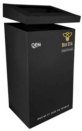 BEE ETIK  POUBELLE + COUVERCLE NOIR