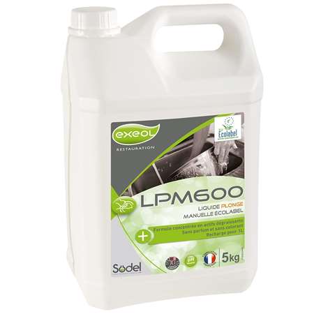 EXEOL LPM 600 PLONGE MANUEL  BIDON 5 L   Ecolabel