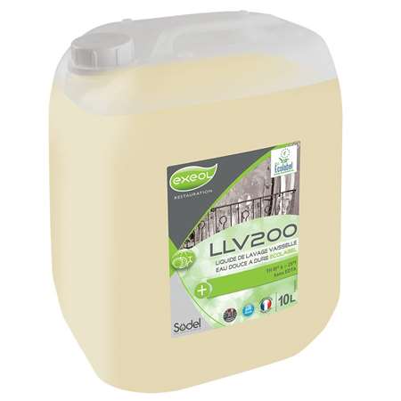 EXEOL LLV 200  LAVAGE VSL TTES EAUX  BIDON 10 L  Ecolabel