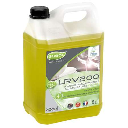 EXEOL LRV 200  RINCE VSL TTES EAUX  BIDON 5 L   Ecolabel