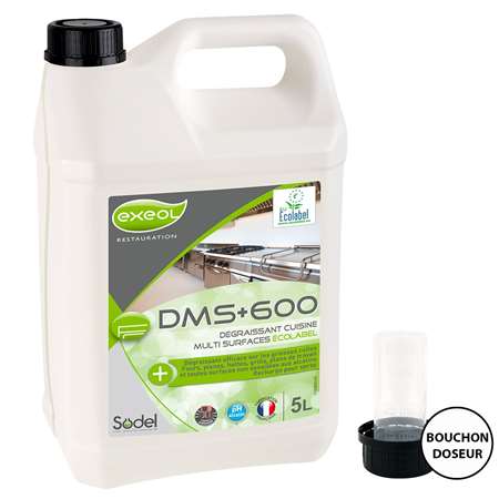 EXEOL DMS+ 600  DEGRAISSANT BIDON 5 L   Ecolabel