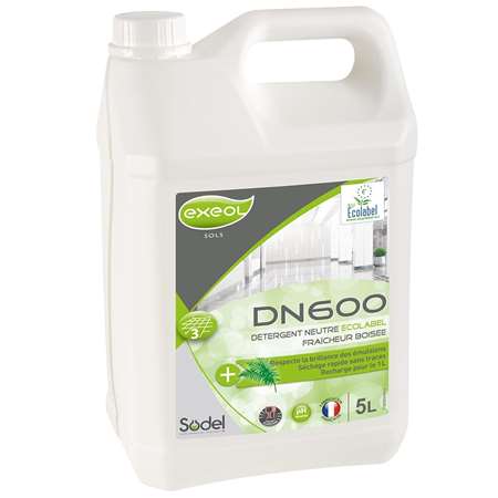 EXEOL DN 600  DETERGENT NEUTRE BOISEE BIDON 5 L   Ecolabel