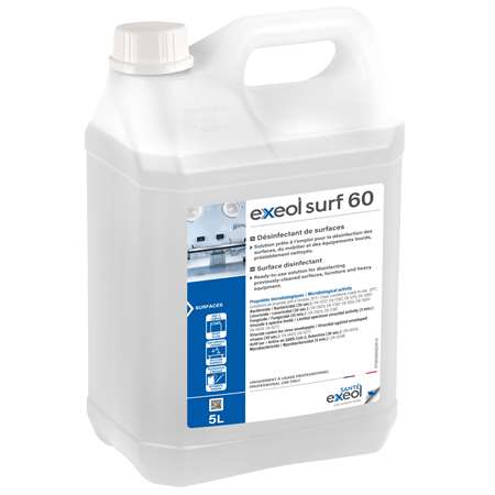 EXEOL SURF 60 DESINFECTANT DE SURFACE  A/ALCOOL  BIDON 5 L